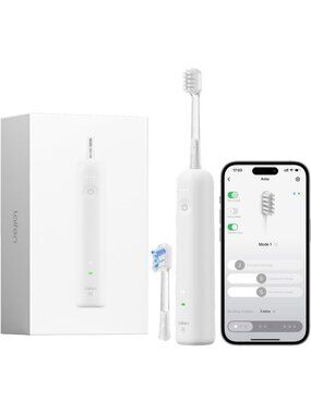 2025 Sonic Electric Toothbrush with App, 2 Brush Heads, Waterproof Travel Design